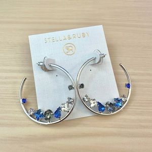 Stella & Ruby - Crystal Hoop Earrings